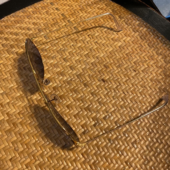 Ray Ban Polarized aviator sunglasses gold with blue lens - Picture 5 of 5